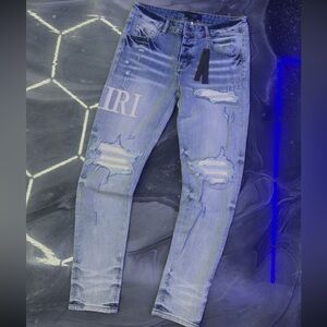 Blue Distressed Jeans